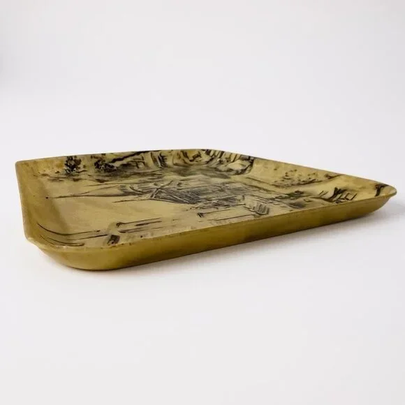 Manover Fiberglass Tray Paris Montmartre Chaumontel France Mid Century 1960s - Picture 9 of 9